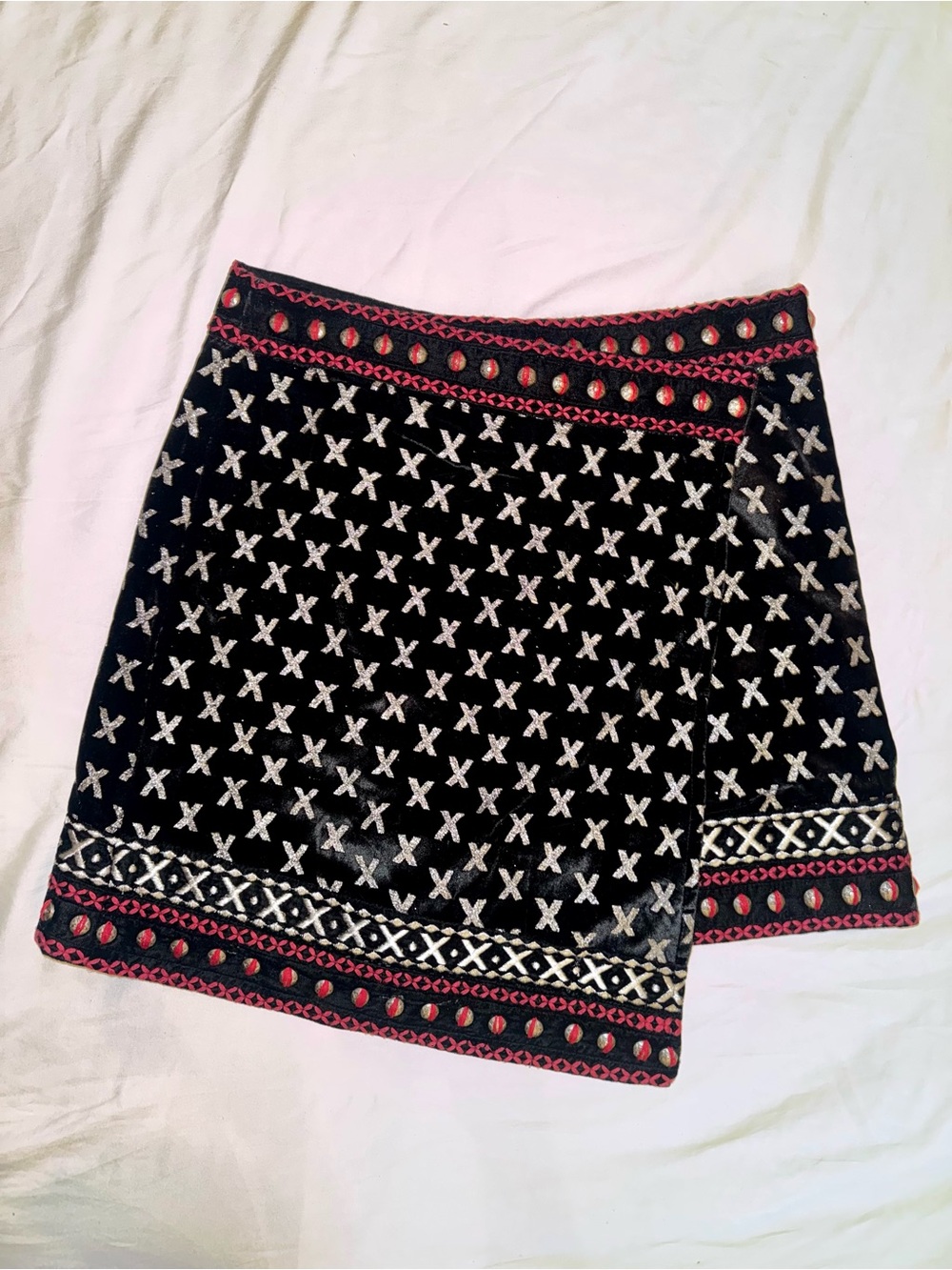 Dodo Bar Or Pas Pour Toi Embellished Mini Wrap Skirt - EU 42